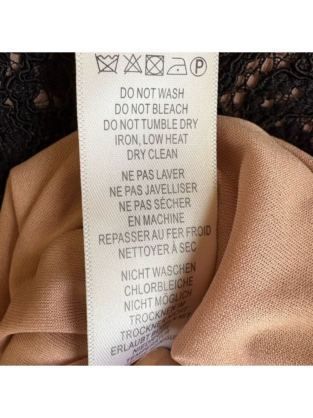 Adrianna Papell Black Boutique Lace Sheath Dress. V-Back/Full zip. Size 12 EUC! - Picture 14 of 16